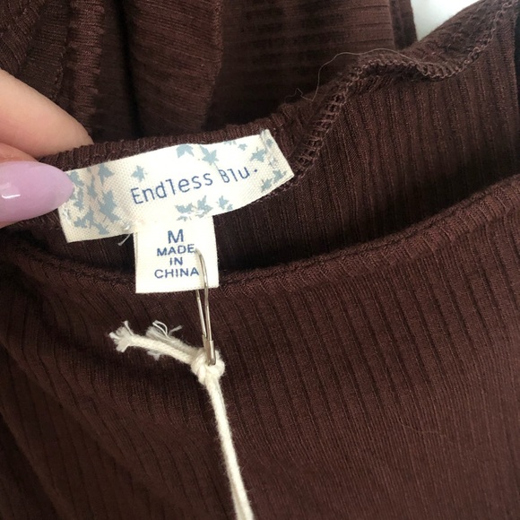 Mocha rubbed halter cutout dress - Picture 9 of 9